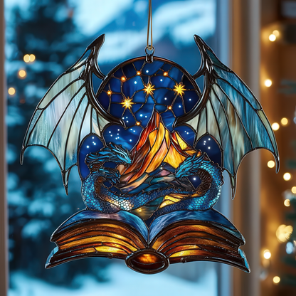 Night Court Suncatcher Ornament, Night Court Acrylic Window Hanging, Fantasy Book Reader Gift, Book Lover Gift, Bookish Gift,Bookshelf Decor