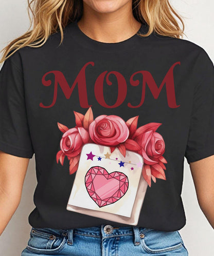 Love Mom T-Shirt, Floral Mama Tee, Mothers Day T-shirt, Mom Shirt, Mother Sweatshirt, Mom Life Shirt, Custom Mom Tee, Mom Lover Shirt