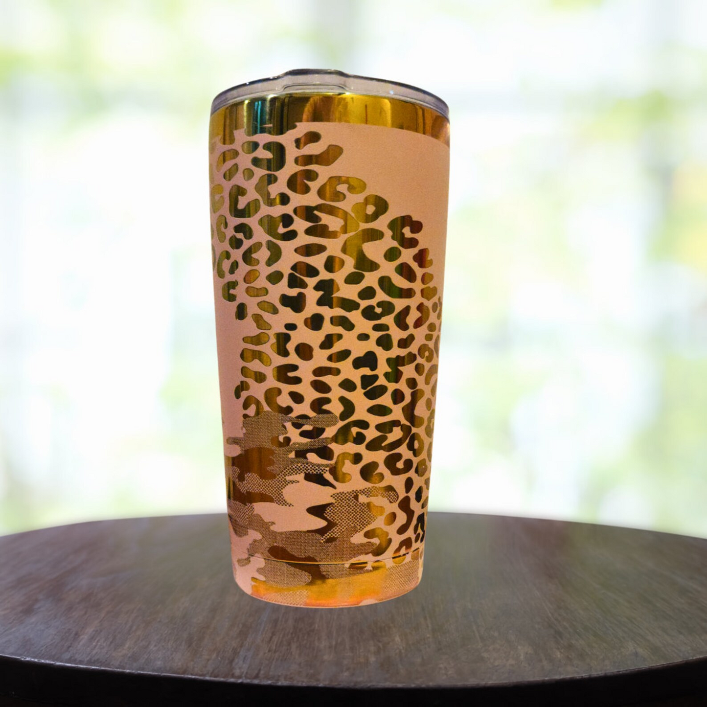 20oz Mama of Drama | Leopard and Camouflage Detailing | Laser Engraved Tumbler | Mama Tumbler | Mom of Both | Boy Mom | Girl Mom