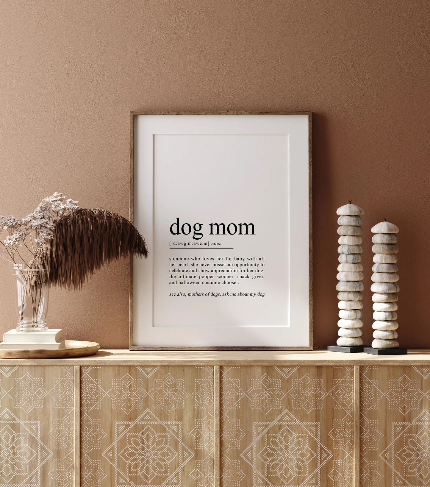 Dog Mom Gifts, Dog Mom Definition Print, Dog Mom Print, gifts for dog moms, dog lover poster, love dogs prints, dog mama wall decor