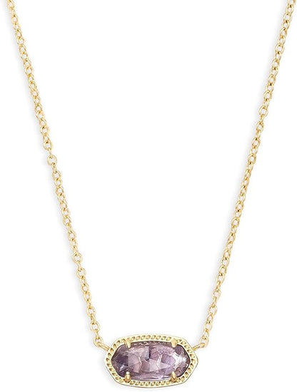 Kendra Scott Elisa Pendant Necklace for Women, Fashion Jewelry, 14k Gold-Plated