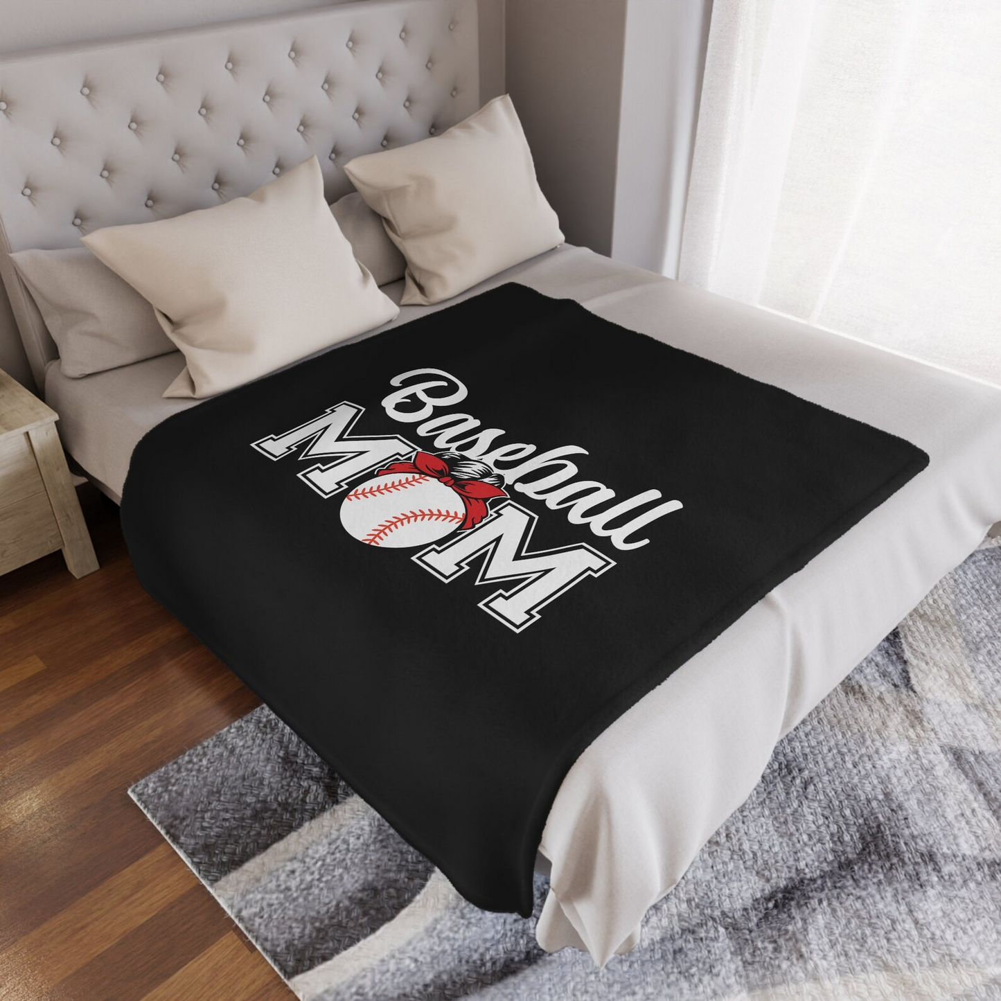 Baseball Mom Blanket, Mom Blanket, Gift for Mom, Baseball Mom, Mother's Day gift, gift for her