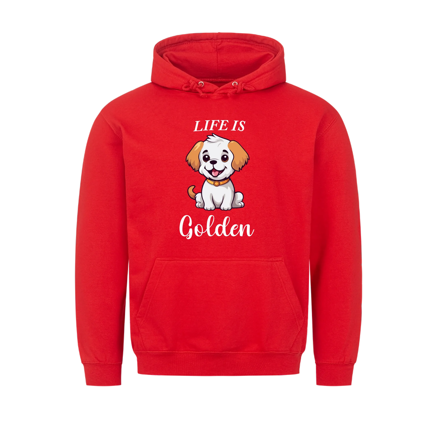 Life Is Golden Gift For Golden Retriever Dog Mom Dad Personalized Hoodie Sweatshirt