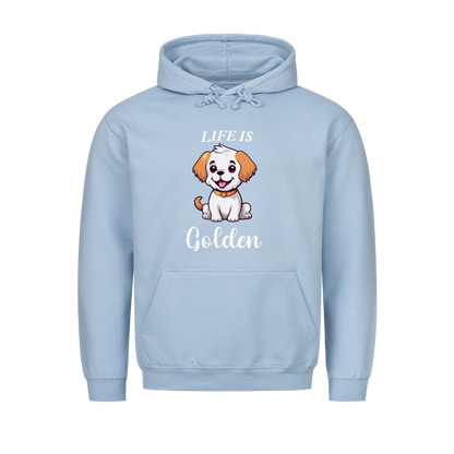 Life Is Golden Gift For Golden Retriever Dog Mom Dad Personalized Hoodie Sweatshirt