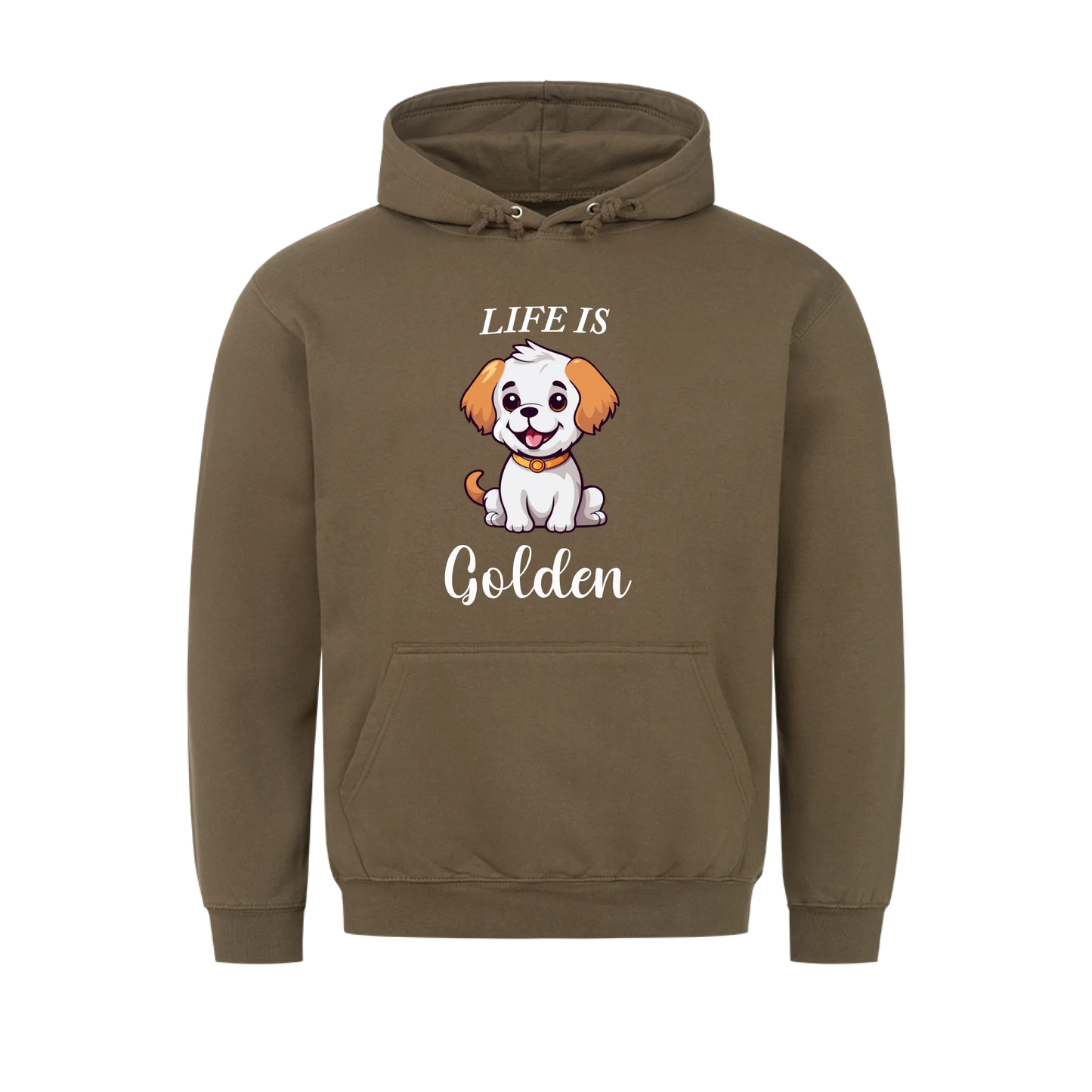 Life Is Golden Gift For Golden Retriever Dog Mom Dad Personalized Hoodie Sweatshirt