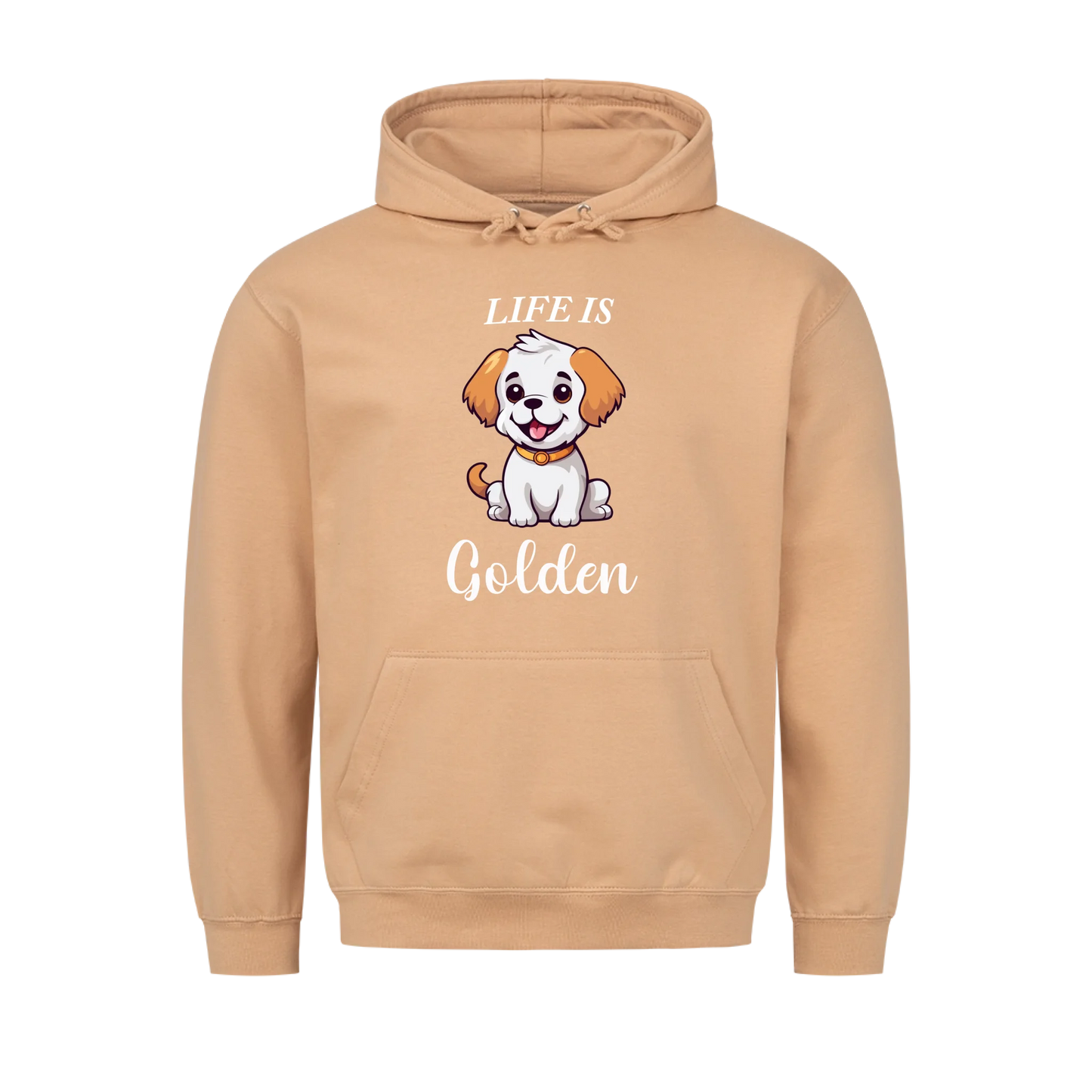 Life Is Golden Gift For Golden Retriever Dog Mom Dad Personalized Hoodie Sweatshirt