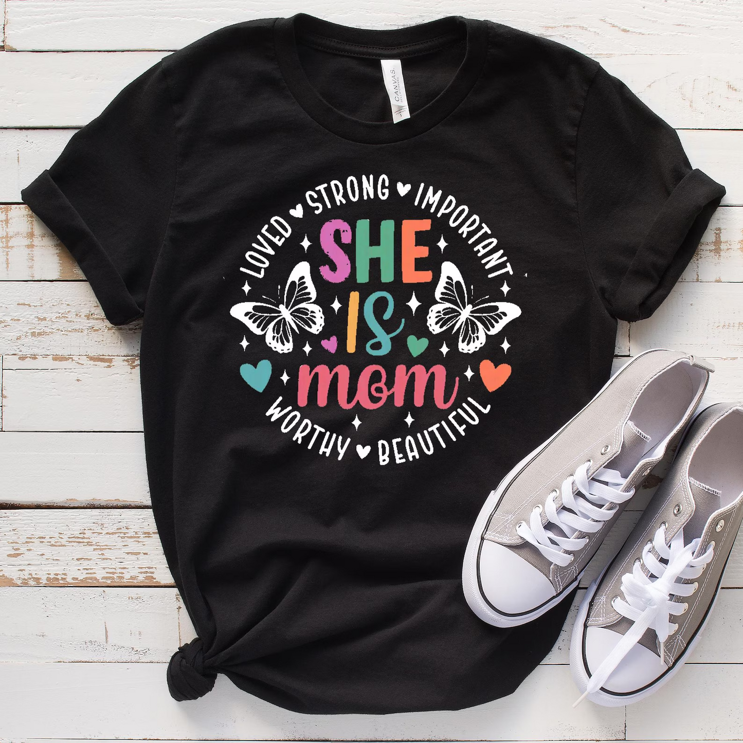 Motherhood Shirt, She Is Mom Shirt, Mother's Day Shirt, Funny Mother's Day Shirt Mother's Day Sweatshirt, Mother's Day Gift,Gift For Mom