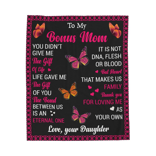 Blanket For Mom - Velveteen Plush Blanket - Cozy Mom Blanket - Warm Throw - Mom Quotes Blanket - Warm Snuggle Blanket - Mother's Day Gift