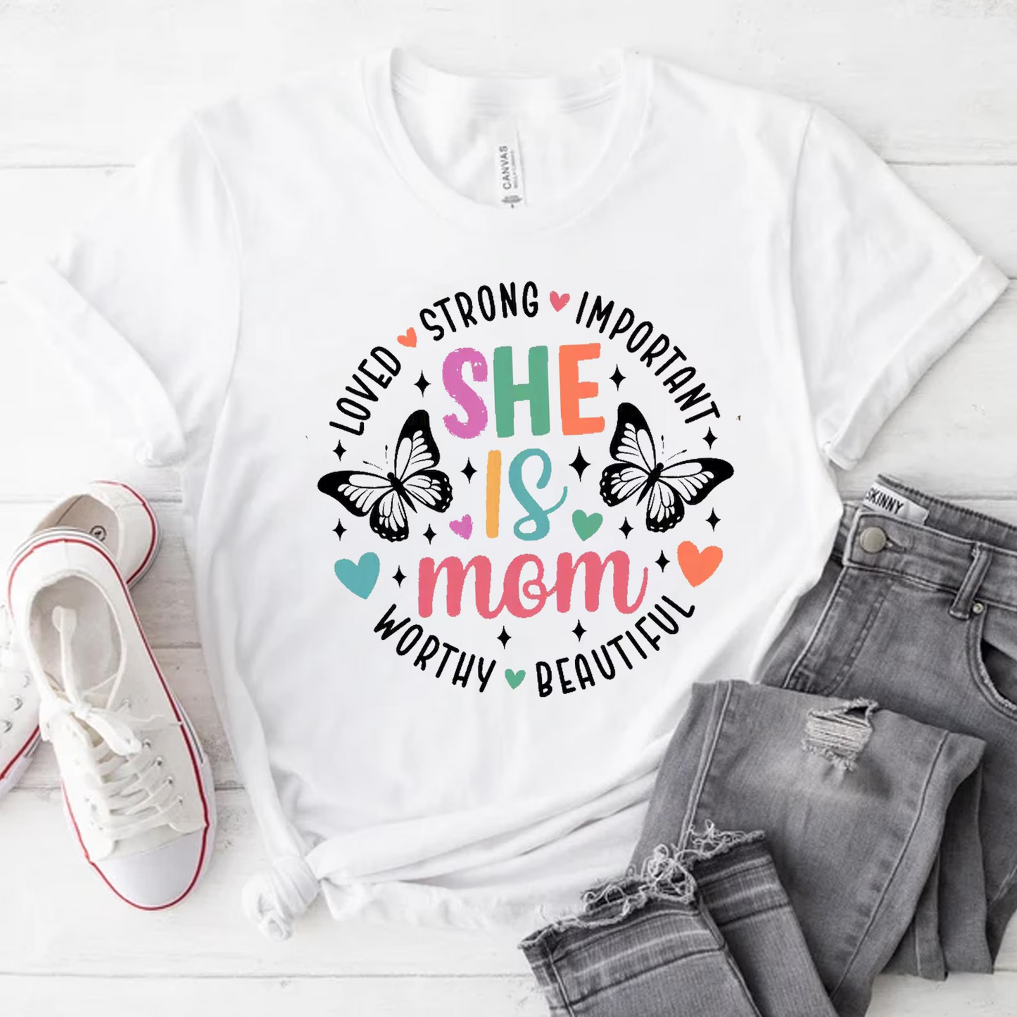 Motherhood Shirt, She Is Mom Shirt, Mother's Day Shirt, Funny Mother's Day Shirt Mother's Day Sweatshirt, Mother's Day Gift,Gift For Mom