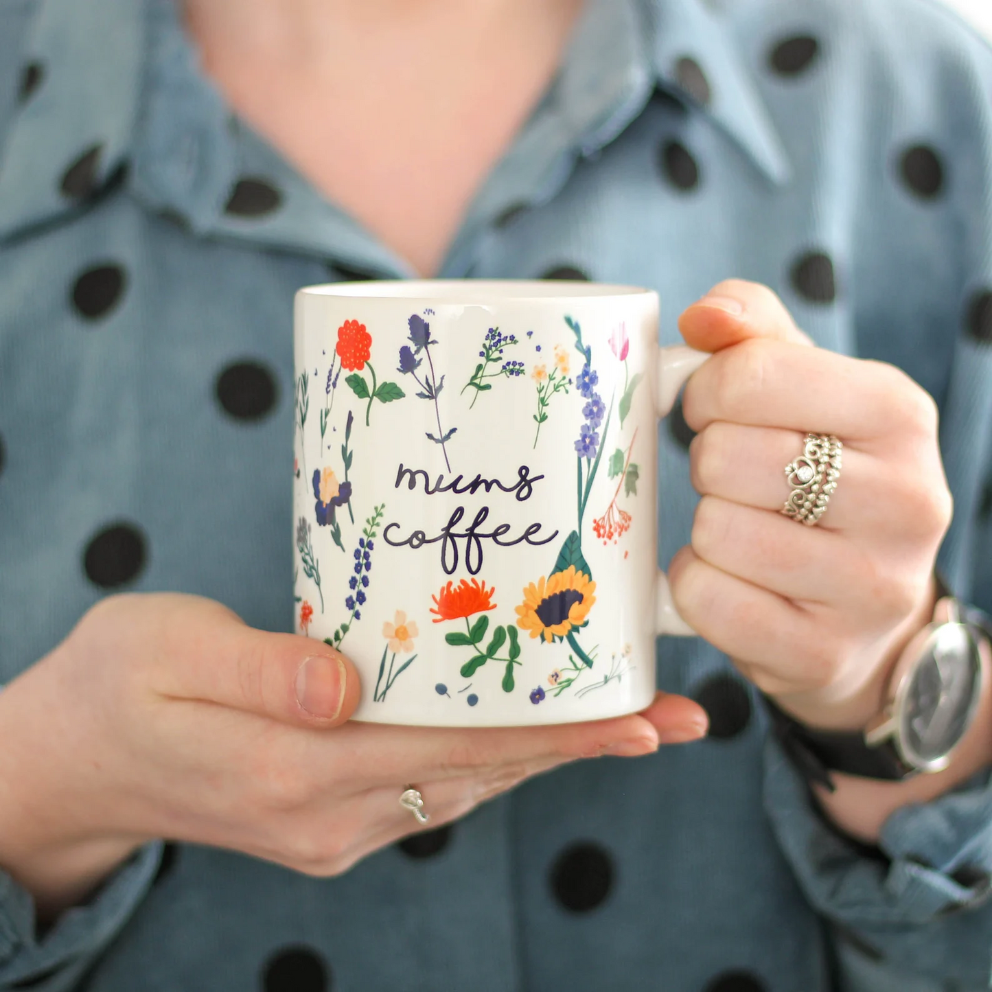 Botanical Floral Mug For Mum - Personalized Mug - Gift For Mum - Mug For Mum - Floral Mug - Mug With Name - Mothers Day Gift