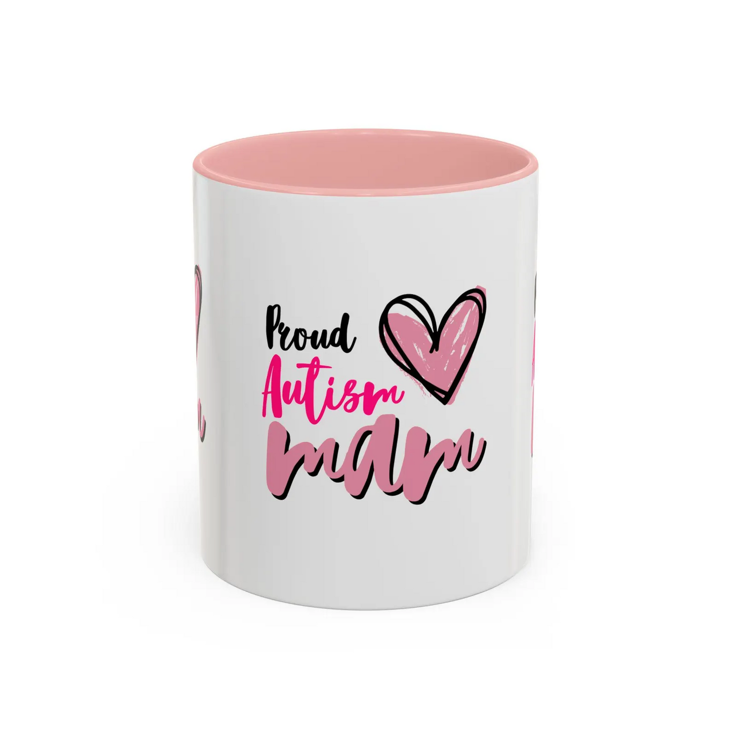 Proud Autism Mom Coffee Mug, Gift for Special Needs Moms, 11oz or 15oz, Unique Mug for Autism Awareness, Black Accents