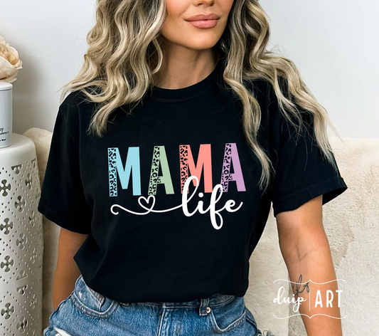 Mama Life SVG PNG, Mama svg, Leopard Mama svg, Mom svg, Colorful Mama svg, Blessed Mama svg, Mother's Day svg, Mama Shirt, Mama Sublimation