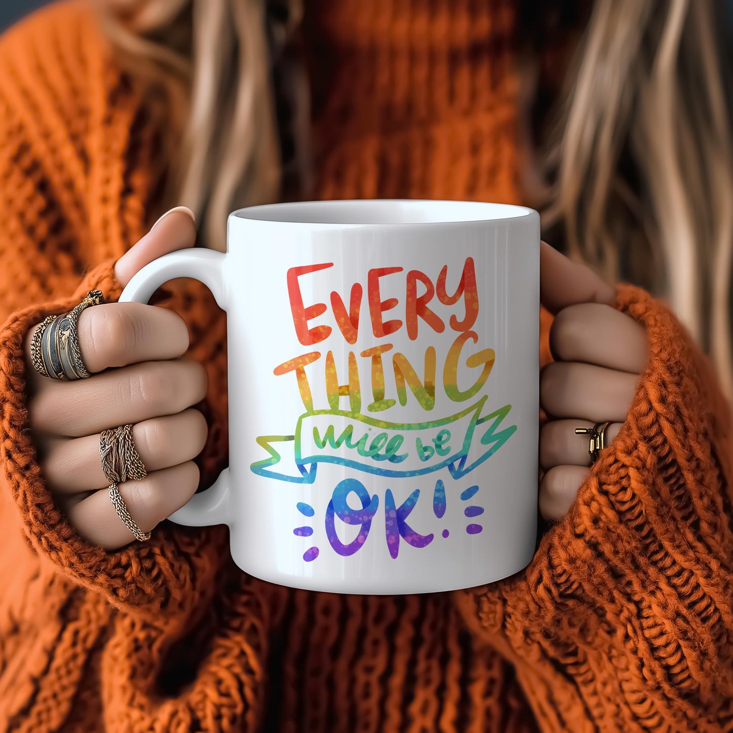 Mug Mockup PSD Woman Holding Two-Tone Coffee Accent Mug Mockup PSD Coffee-ng01acg1mth5004