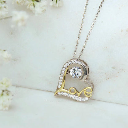 Nana When You Touch This Heart Grandma Personalized Love Dancing Necklace